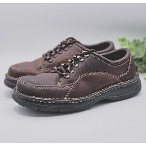 Earth Shoe Dave Oxford Men's 7 Brown‎ Leather Lace Up Casual Workwear Comfort